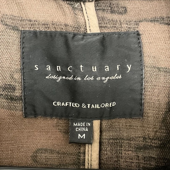 Sanctuary Como Light Jacket Full Zipper Sz M - Picture 5 of 8